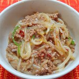 ★ひき肉ともやしのあんかけ丼★